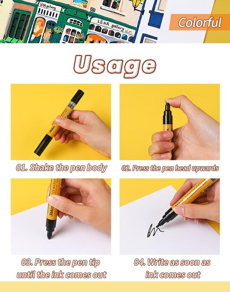 usage-Coloring Marker Opaque Waterproof Pen