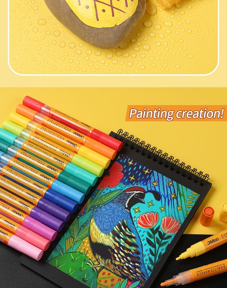 painting creation-Coloring Marker Opaque Waterproof Pen