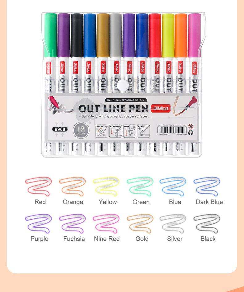 colors-Contour Coloring Marker Pen