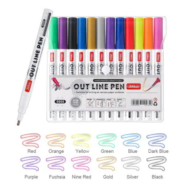 Contour Coloring Marker Pen