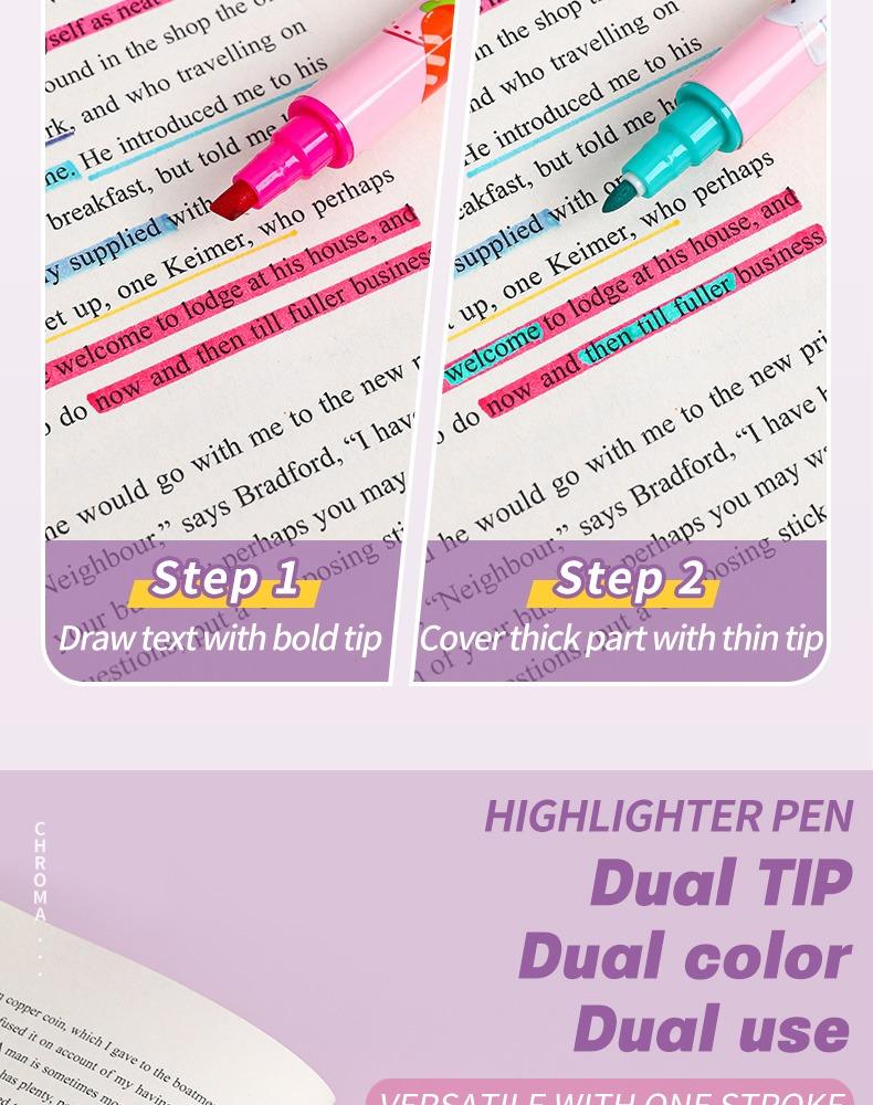 dual tip dual color dual use-Double-headed Acrylic Markers Set