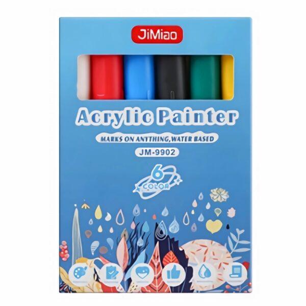 Hand Drawn Ceramic Acrylic Markers Set