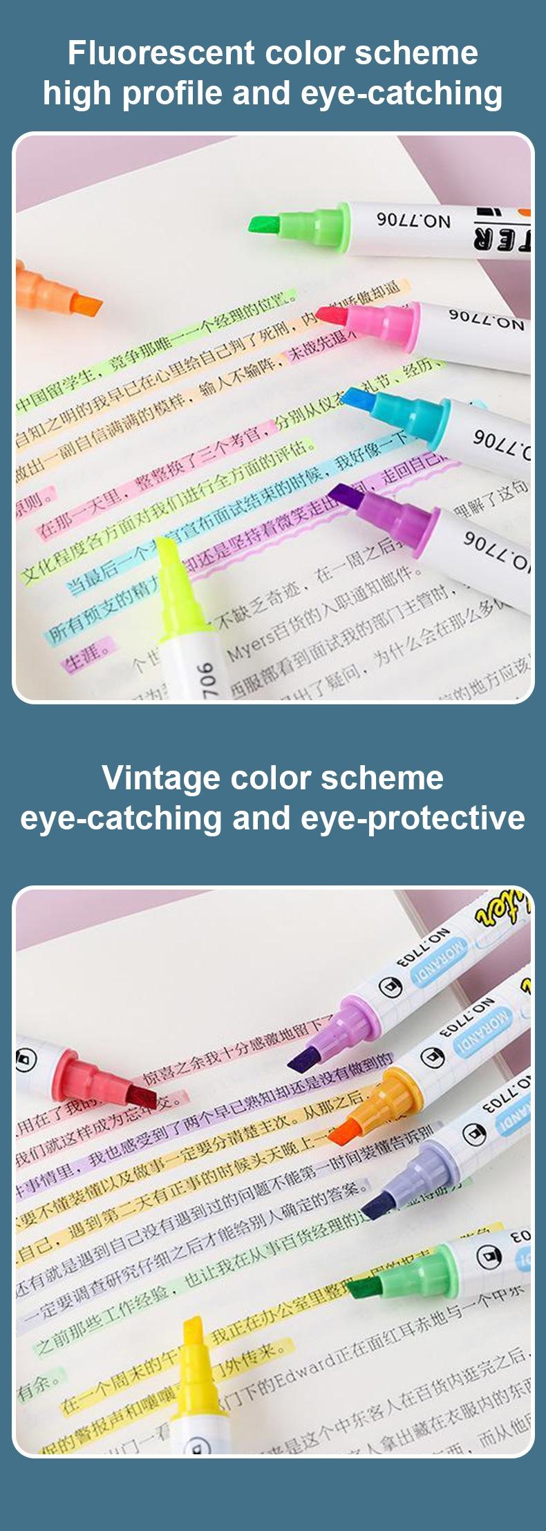 Colorful Highlighter Markers Set