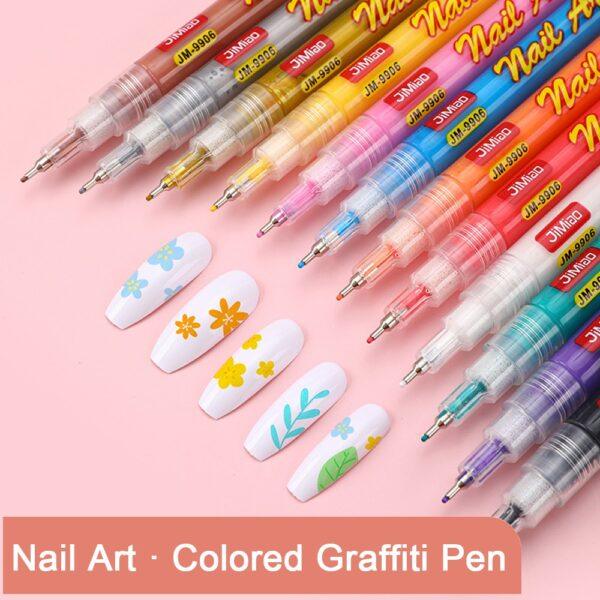 Nail Art Coloring Marker Pens