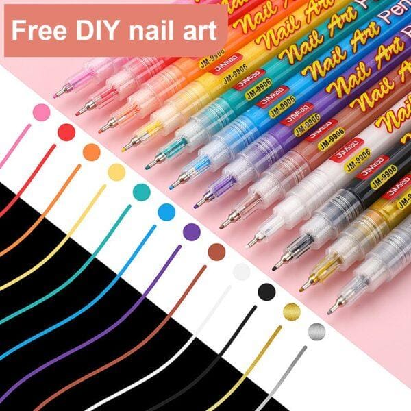Nail Art Coloring Marker Pens