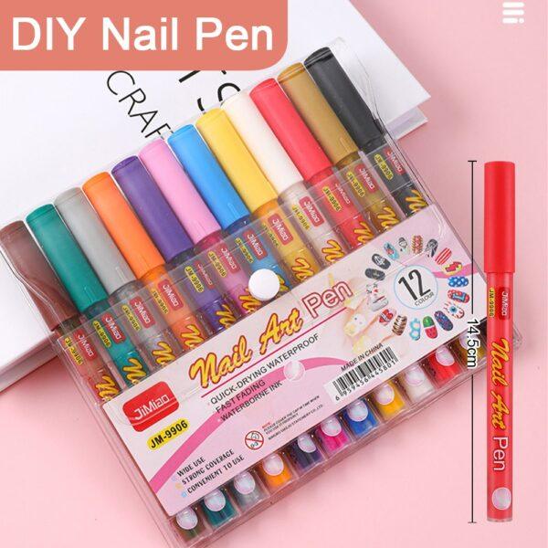 Nail Art Coloring Marker Pens