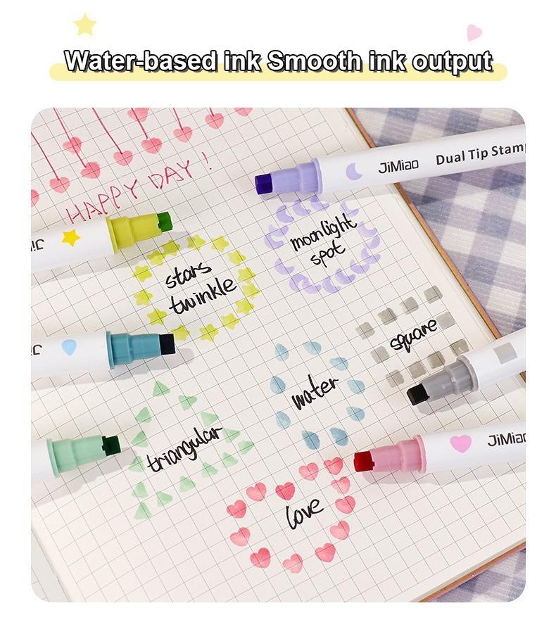 water- based ink smooth ink output-Stamp Coloring Marker Pen