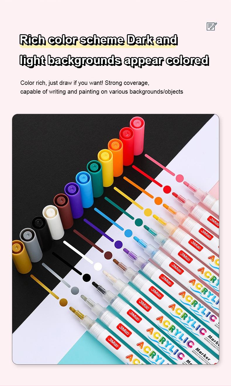 rich colors scheme dark and light backgrounds appear colored-Valve Acrylicc Coloring Marker Pen