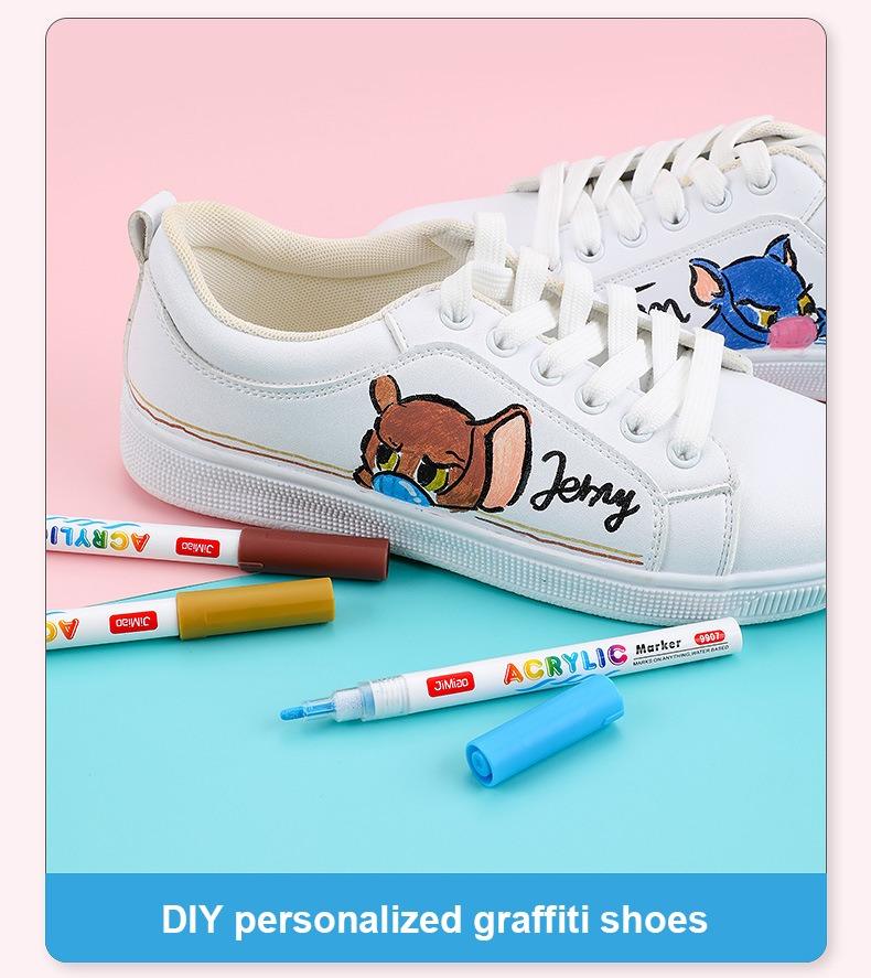 diy personalized graffiti shoes-Valve Acrylicc Coloring Marker Pen