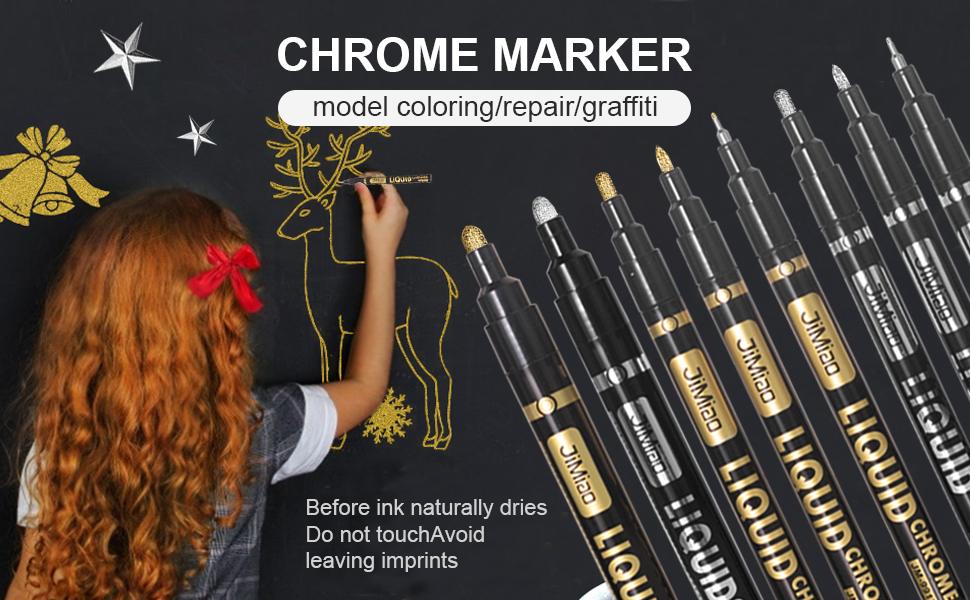 model coloring -Waterproof Acrylic Markers Set