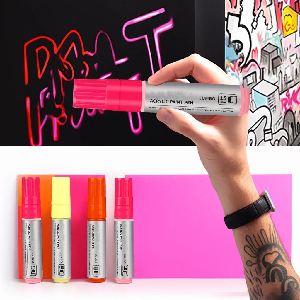 large capacity 15mm art color graffiti marker pen