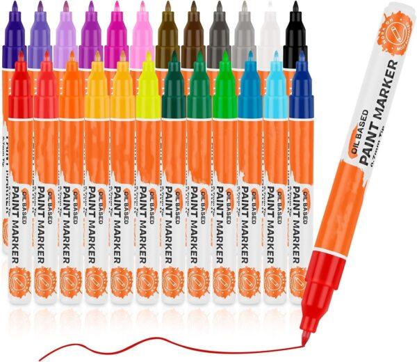 Acrylic marker 24 colors 0.7mm children's art DIY graffiti pen