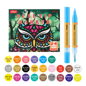 Double-headed Valve Acrylic Coloring Pens Set