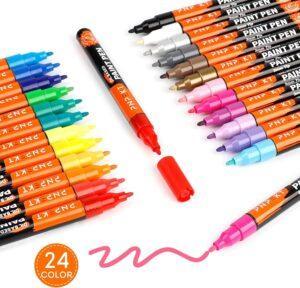 Acrylic marker 24 colors 0.7mm children's art DIY graffiti pen