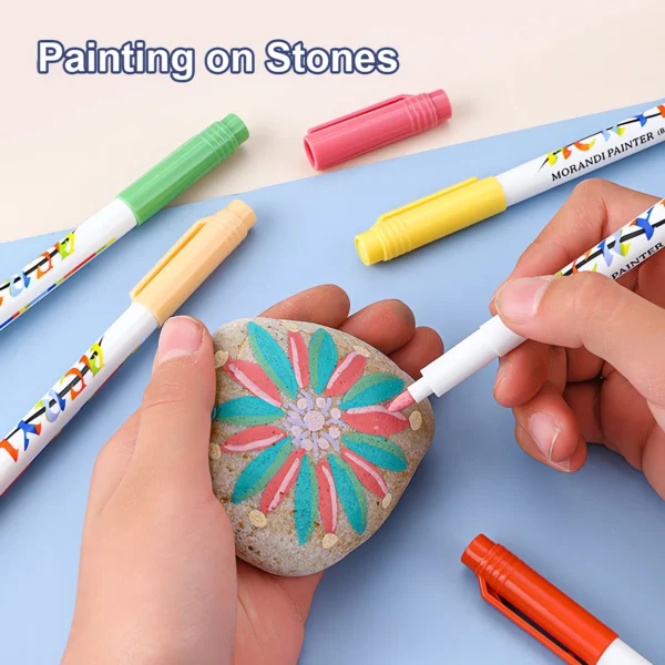 Acrylic Marker Pens Set Morandi Colors Waterproof