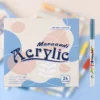 Acrylic Marker Pens Set Morandi Colors Waterproof