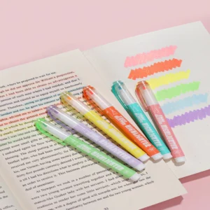 Color Flash Fluorescent Pen Glitter Highlighter Set