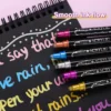 Double-Headed Metallic Acrylic Marker Pens Set