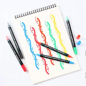 Double Tip Acrylic Marker Pens for Crafts