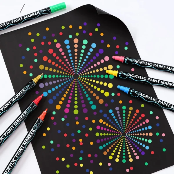Double Tip Acrylic Marker Pens for Crafts