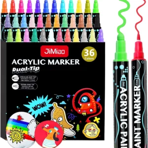 Double Tip Acrylic Marker Pens for Crafts