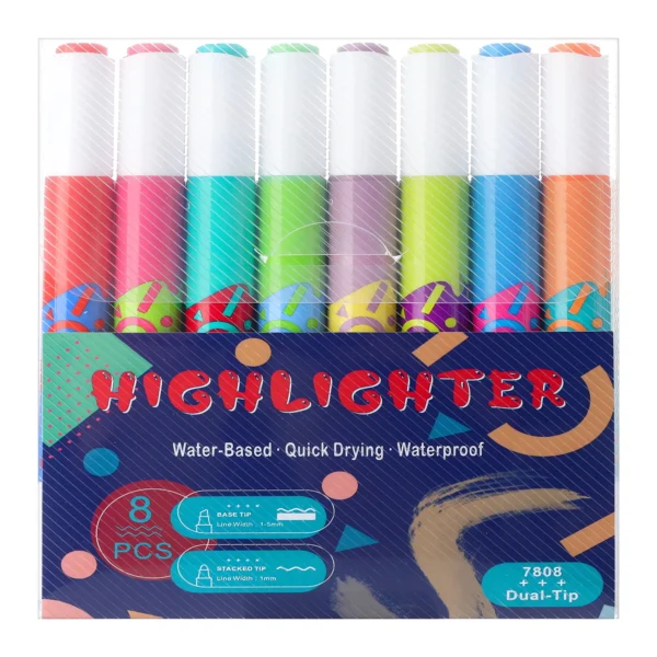 Double ended Fluorescent Color Stacking Marker