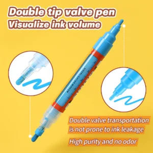 Double-headed Valve Acrylic Coloring Marker Pens
