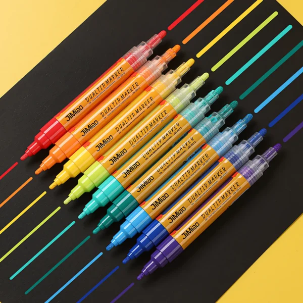 Double-headed Valve Acrylic Coloring Marker Pens