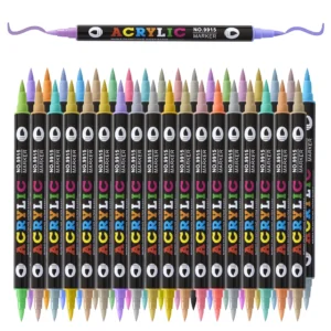 Double headed acrylic coloring marker pens set