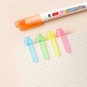 Double headed visible window highlighter pens
