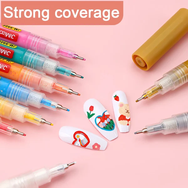Nail Art Coloring Pens Set for Drawing