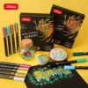 Soft Head Metallic Marker Pens Waterproof