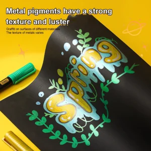 Soft Head Metallic Marker Pens Waterproof