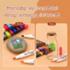 Soft-headed Acrylic Marker Pens Set, Waterproof Paint Pens for Ceramic, Glass, Outdoor and Art