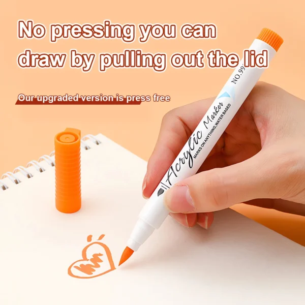 Soft-headed Acrylic Marker Pens Set