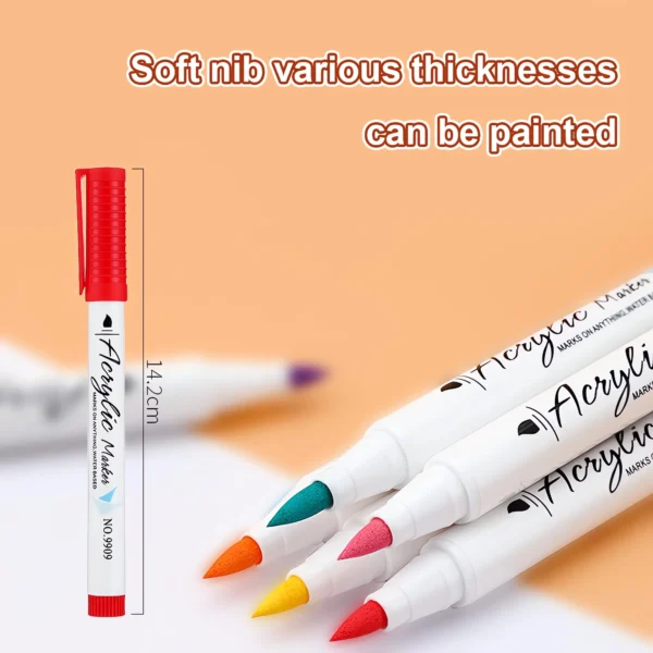 Soft-headed Acrylic Marker Pens Set
