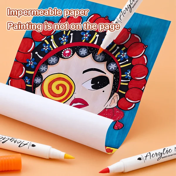 Soft-headed Acrylic Marker Pens Set