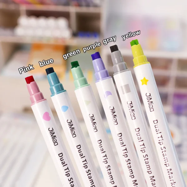 Stamp Coloring Marker Pens Set