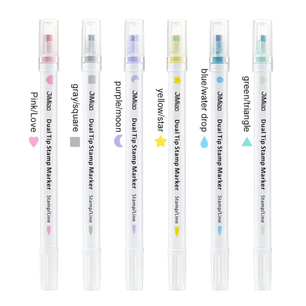 Stamp Coloring Marker Pens Set