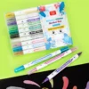 Metallic Coloring Marker Pens Set