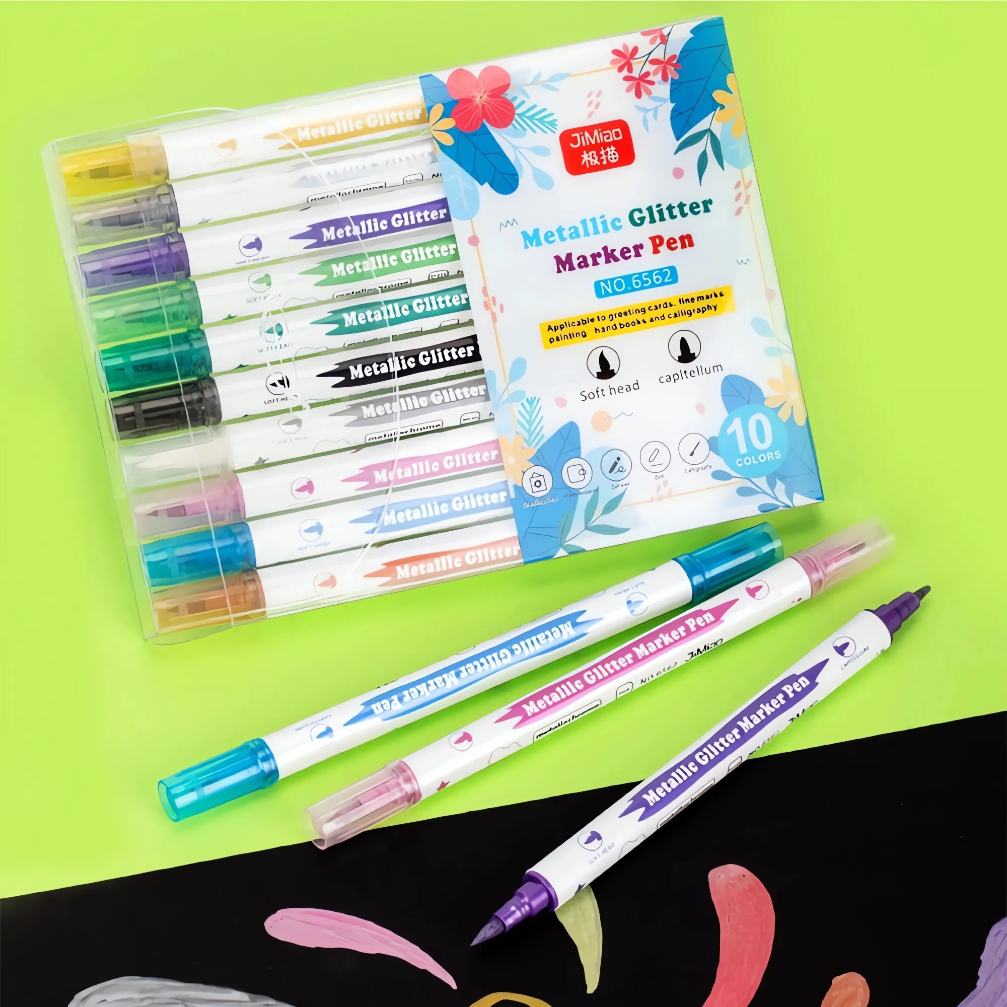 Metallic Coloring Marker Pens Set - JiMiao(极描)®