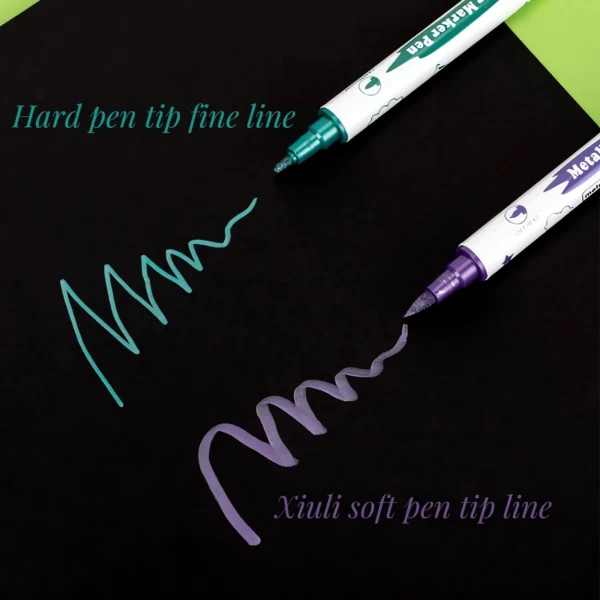 Metallic Coloring Marker Pens Set