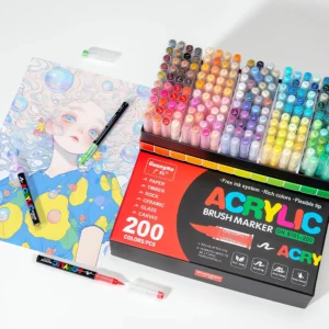 Direct liquid type propylene pen set-200colors-03 Direct liquid type propylene pen set-200colors-03