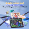 Double-headed direct-flow single-color acrylic pen set-15