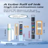 Double-headed direct-flow single-color acrylic pen set-18