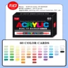 Double-headed direct-flow single-color acrylic pen set-28