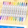 Double-headed direct-flow two-color acrylic pen set-06