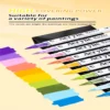 Double-headed direct-flow two-color acrylic pen set-22