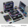 Double headed metal straight liquid acrylic marker pen cross-border-04