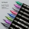 Double headed metal straight liquid acrylic marker pen cross-border-05